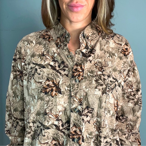 RedHead Other - Deer Camo Long Sleeve Button Up Collared Shirt